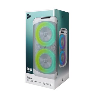 Foto 8 | Bocina Inalámbrica Portátil Stf Allure 5''x2 Con Luz Led Rgb Blanca
