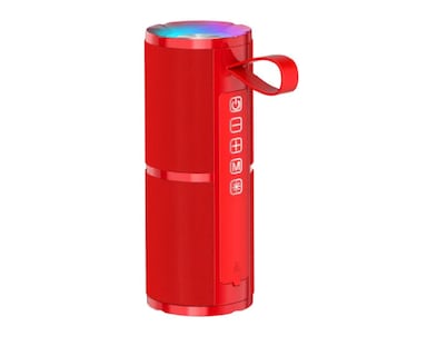 Foto 1 | Xtellar Bocina Bluetooth 5.1, Portátil, Inalámbrica, Sonido Estéreo Hd, 2400mah, Con Manos Libres, Rojo Estilizado