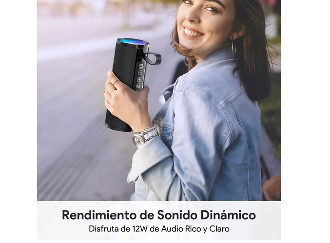 Foto 3 pulgar | Xtellar Bocina Bluetooth 5.1 Premium Portátil Hd - Negra