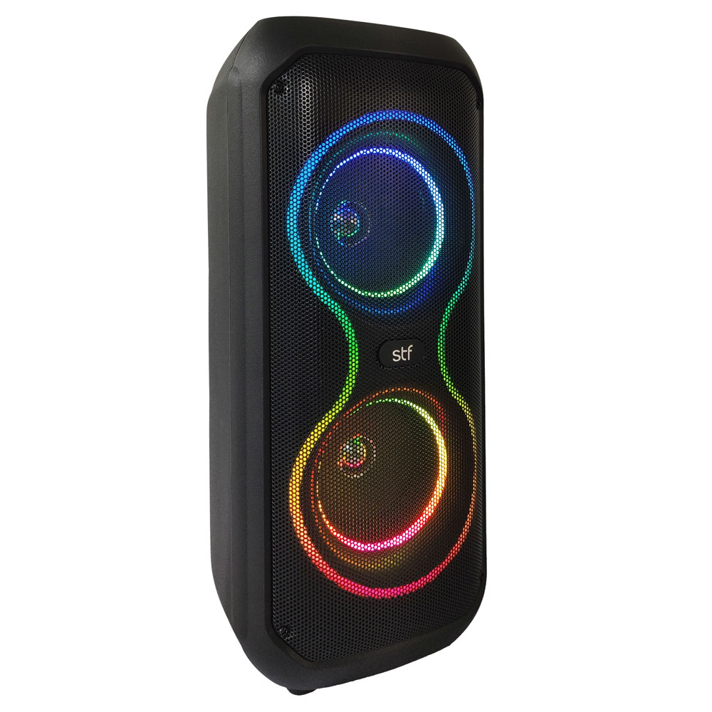 Foto 2 | Bocina Inalámbrica Portátil Stf Encode 2 X 4'' Con Luz Led Rgb