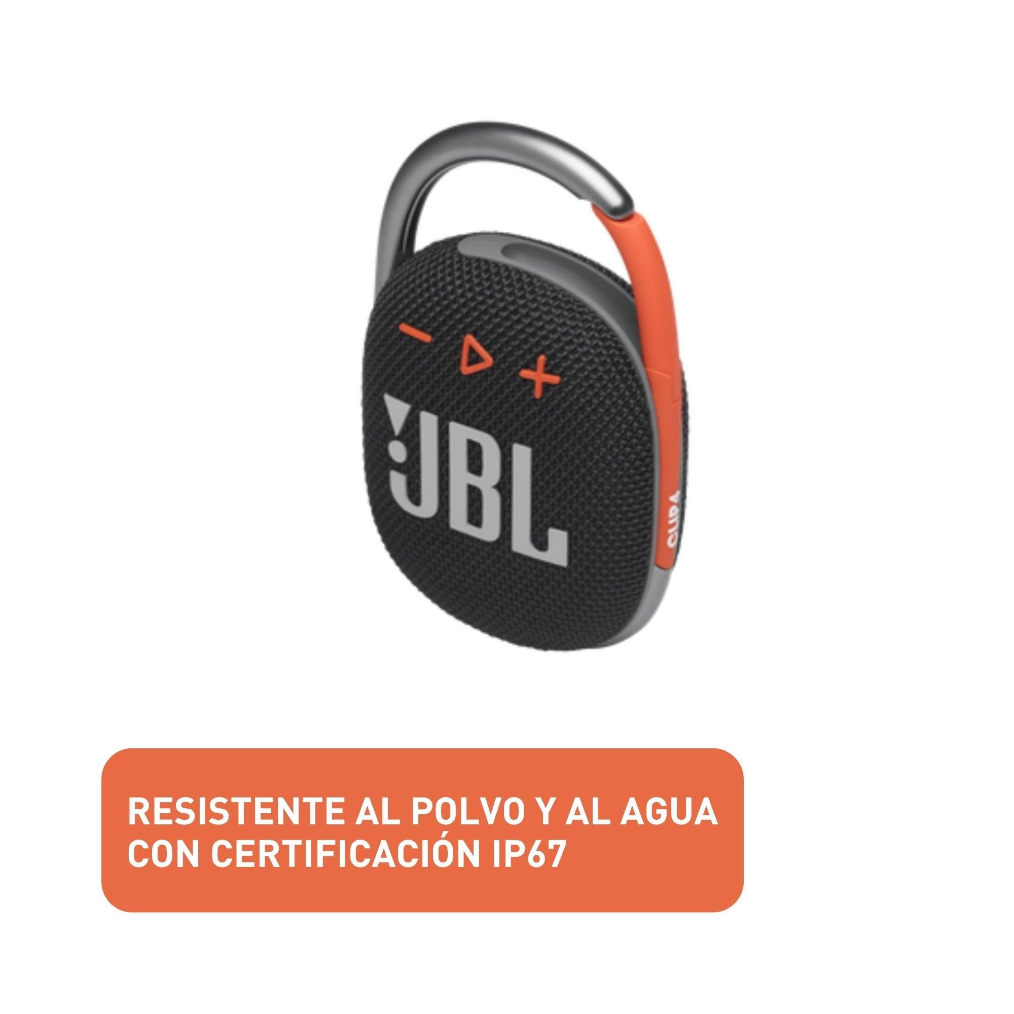 Foto 4 pulgar | Altavoz Bluetooth Jbl Clip 4 Negro/naranja Resistente Al Agua Ip67 - Venta Internacional.