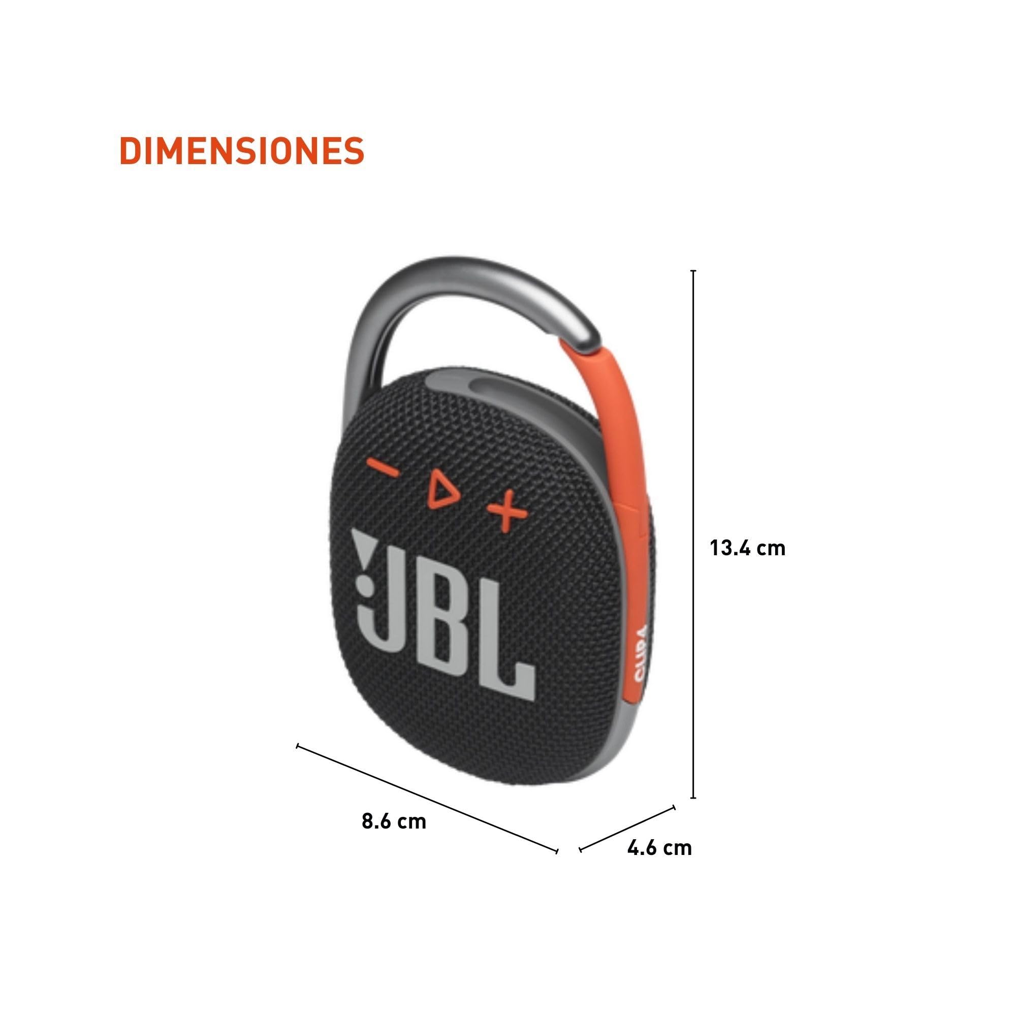 Foto 6 pulgar | Altavoz Bluetooth Jbl Clip 4 Negro/naranja Resistente Al Agua Ip67 - Venta Internacional.