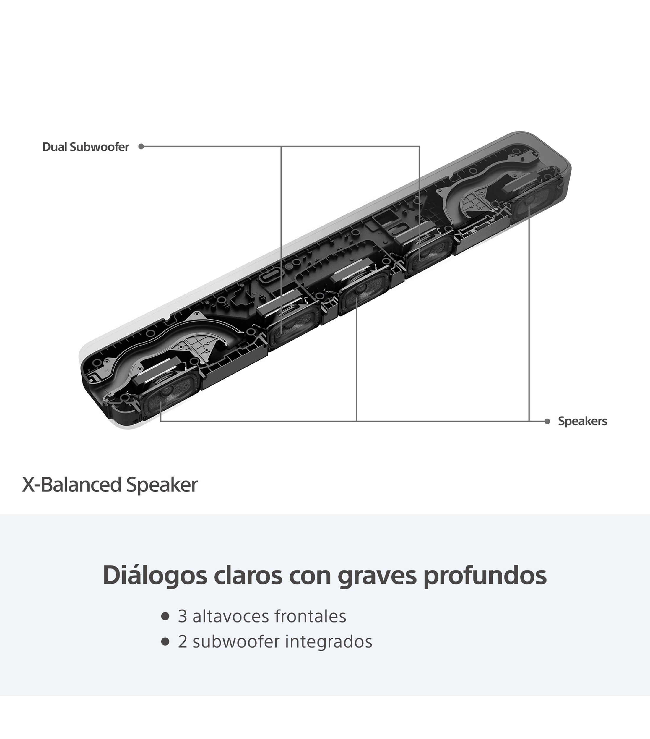 Foto 6 pulgar | Barra de Sonido Sony Ht-s2000 de 3.1 Canales Dolby Negra