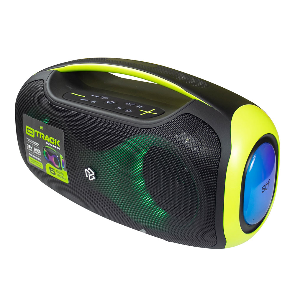 Foto 3 pulgar | Bocina Inalámbrica Portátil Stf G Track Ultra Sound: 5''x2 Con Luz Led Rgb
