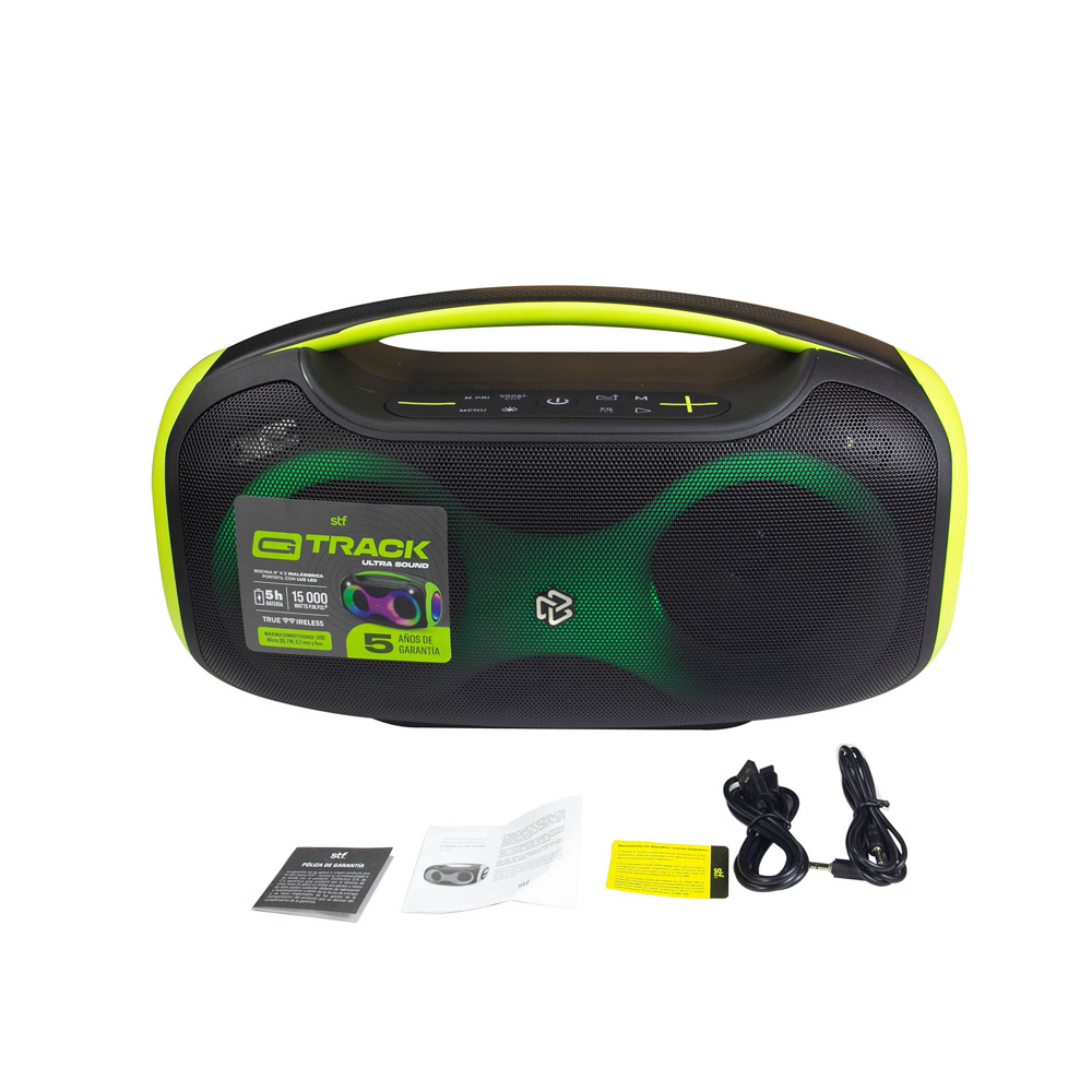 Foto 4 | Bocina Inalámbrica Portátil Stf G Track Ultra Sound: 5''x2 Con Luz Led Rgb
