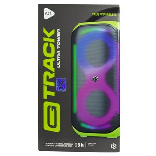 Foto 7 | Bocina Inalámbrica Portátil Stf G Track Ultra Tower 5''x2 Con Luz Led Rgb Amarillo