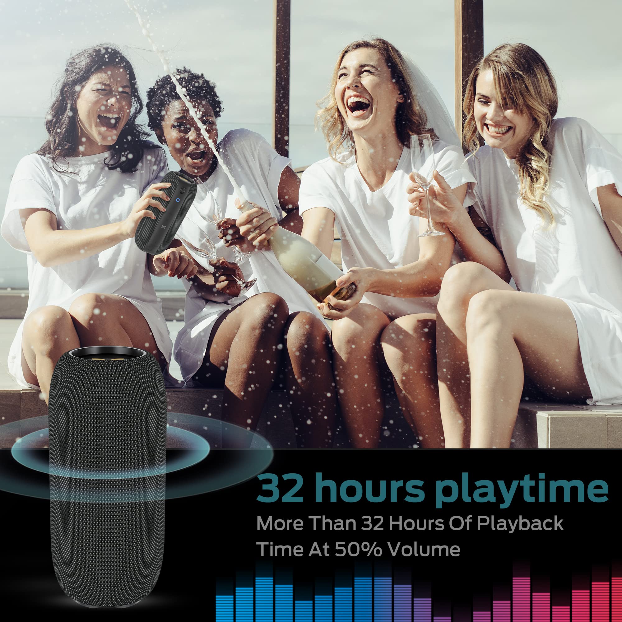 Foto 7 pulgar | Altavoz Bluetooth Monster S320 40w True Wireless Ipx7 Negro - Venta Internacional.