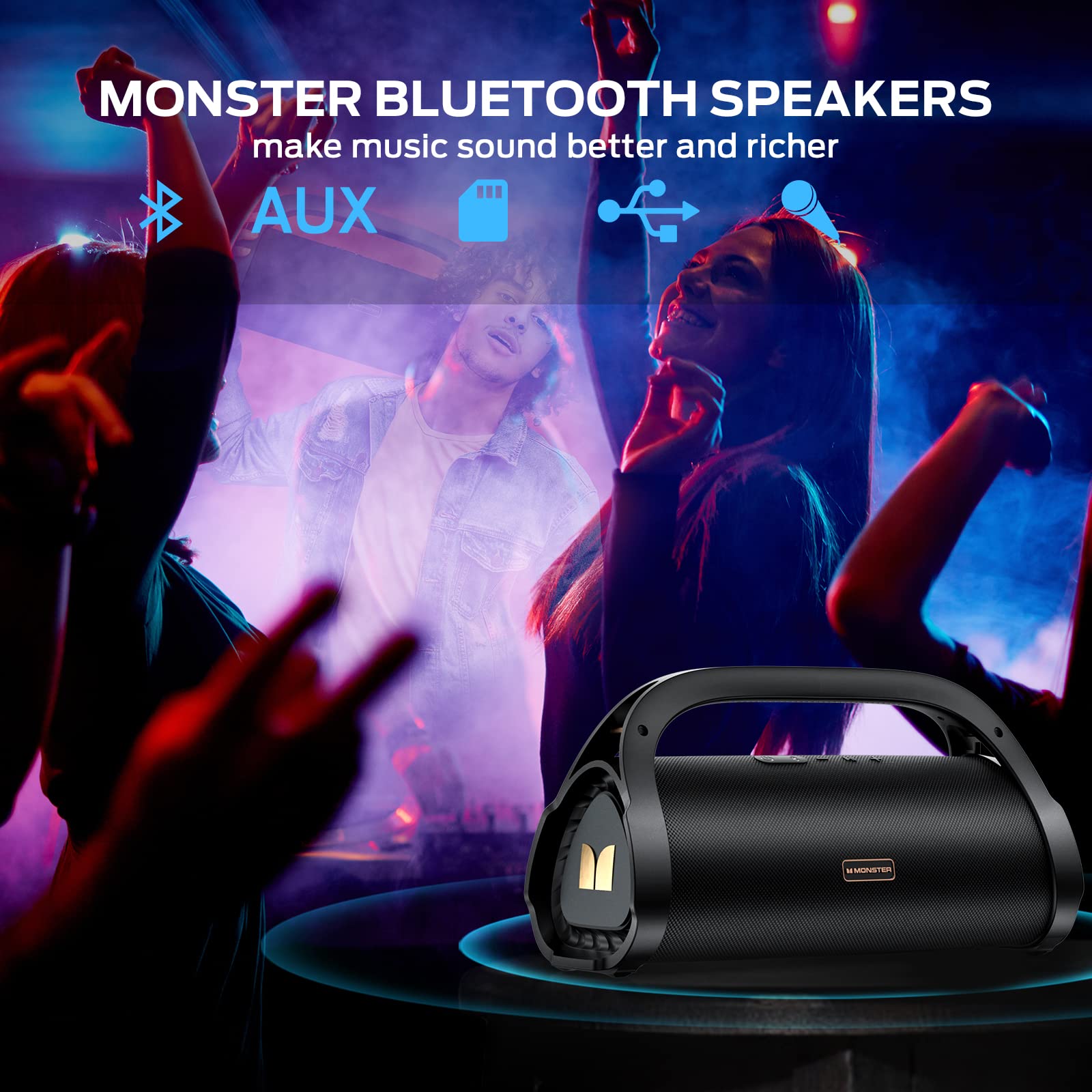 Foto 7 pulgar | Altavoz Bluetooth Portátil Monster Adventurer Max 100w - Venta Internacional.