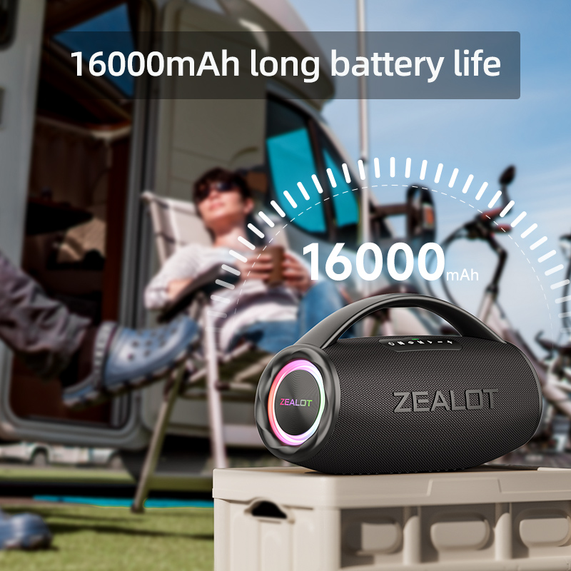 Foto 7 pulgar | Altavoz Bluetooth Zealot S97 De 80 W A Prueba De Agua Con 20000 Mah - Venta Internacional.