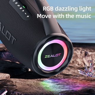 Foto 7 | Altavoz Bluetooth Zealot S97 De 80 W A Prueba De Agua Con 20000 Mah - Venta Internacional.