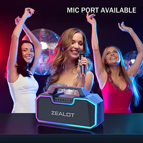 Foto 6 pulgar | Altavoz Bluetooth Zealot S57, 80 W, Graves, Batería De 14400 - Venta Internacional.