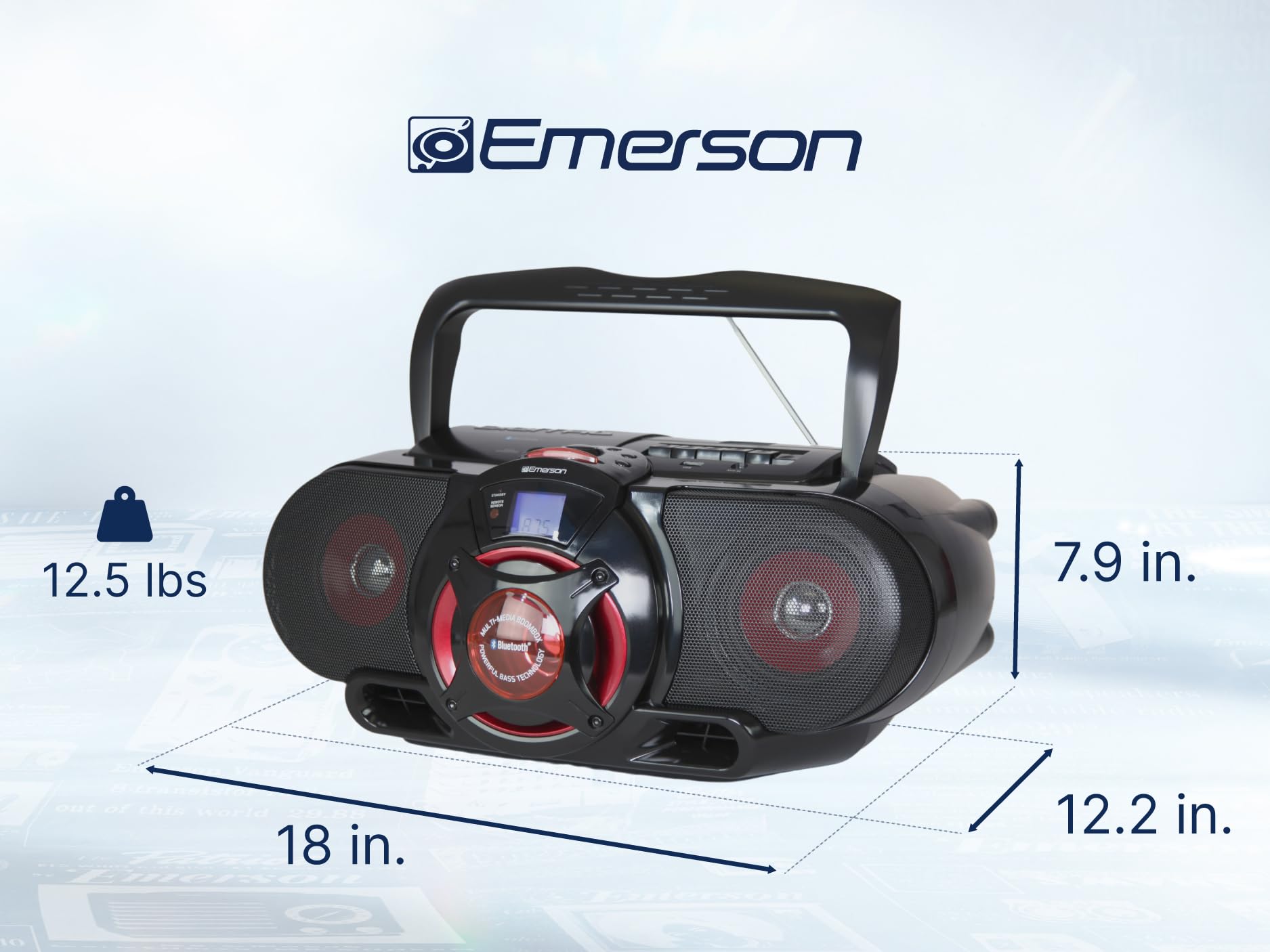Foto 6 pulgar | Boombox Emerson Epb-3002 Bluetooth Portátil Con Subwoofer - Venta Internacional.