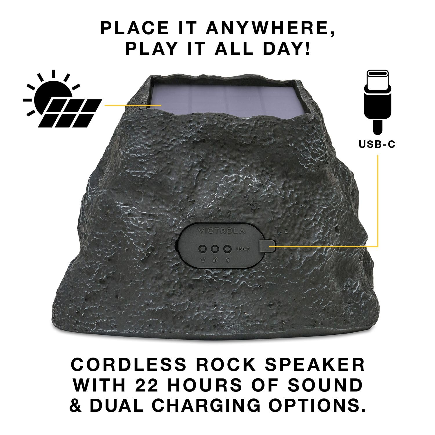 Foto 2 | Altavoz Rock Inalámbrico Para Exteriores Victrola Rock Speaker Connect - Venta Internacional.