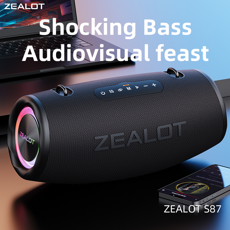 Foto 3 pulgar | Altavoz Bluetooth Zealot S87 80 W Resistente Al Agua Con 20000 Mah - Venta Internacional.
