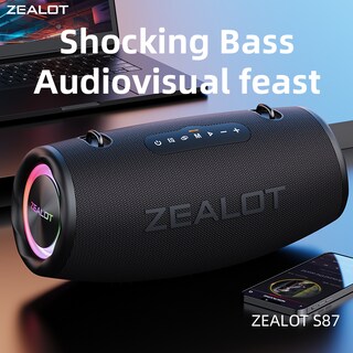Foto 2 | Altavoz Bluetooth Zealot S87 80 W Resistente Al Agua Con 20000 Mah - Venta Internacional.