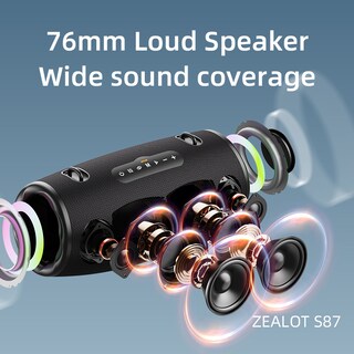 Foto 4 | Altavoz Bluetooth Zealot S87 80 W Resistente Al Agua Con 20000 Mah - Venta Internacional.