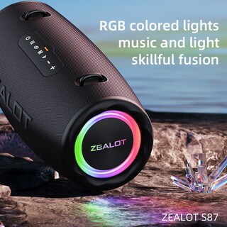 Foto 7 | Altavoz Bluetooth Zealot S87 80 W Resistente Al Agua Con 20000 Mah - Venta Internacional.