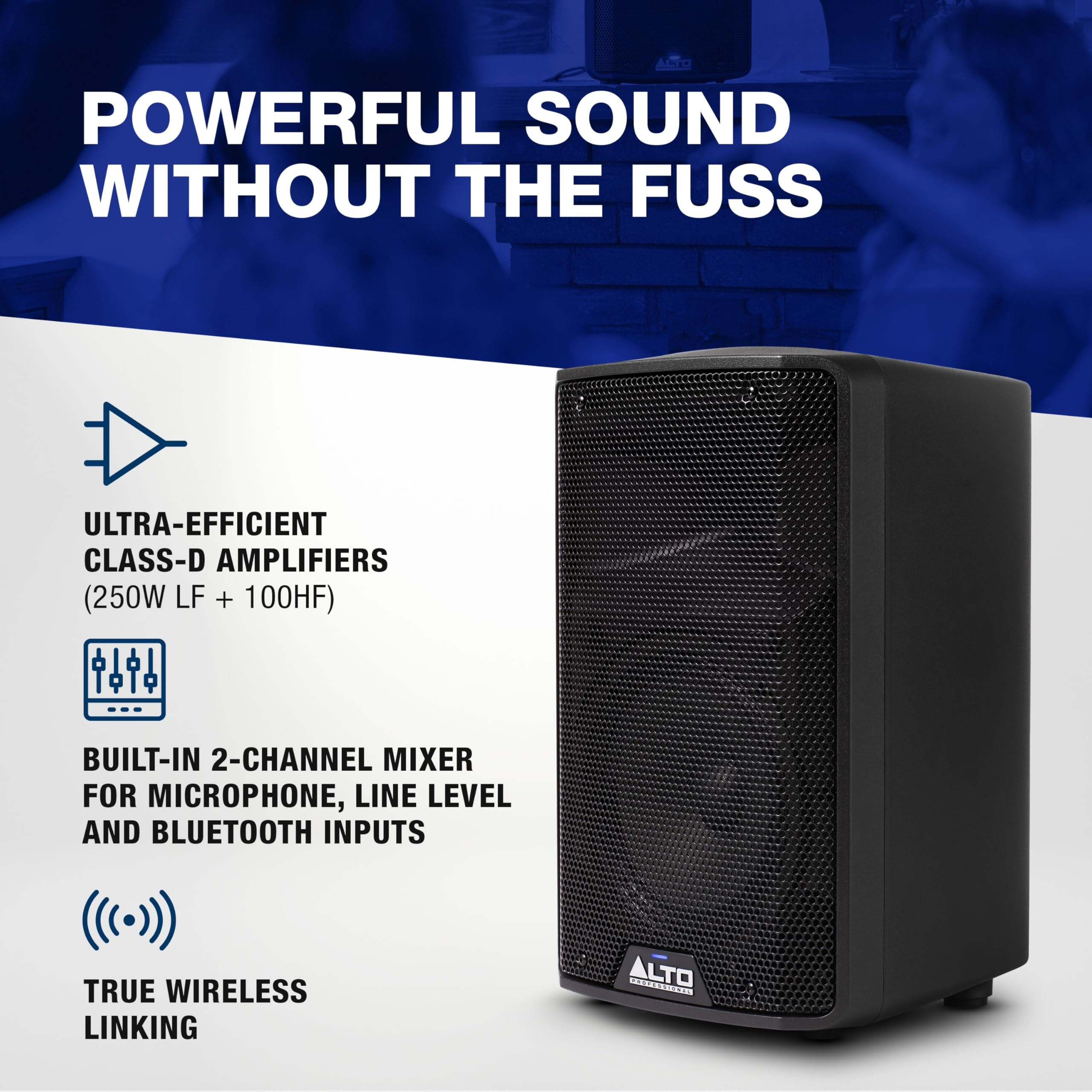 Foto 4 pulgar | Altavoz Pa Con Alimentación Alto Tx408 350w 8 Con Mezclador Bluetooth - Venta Internacional.