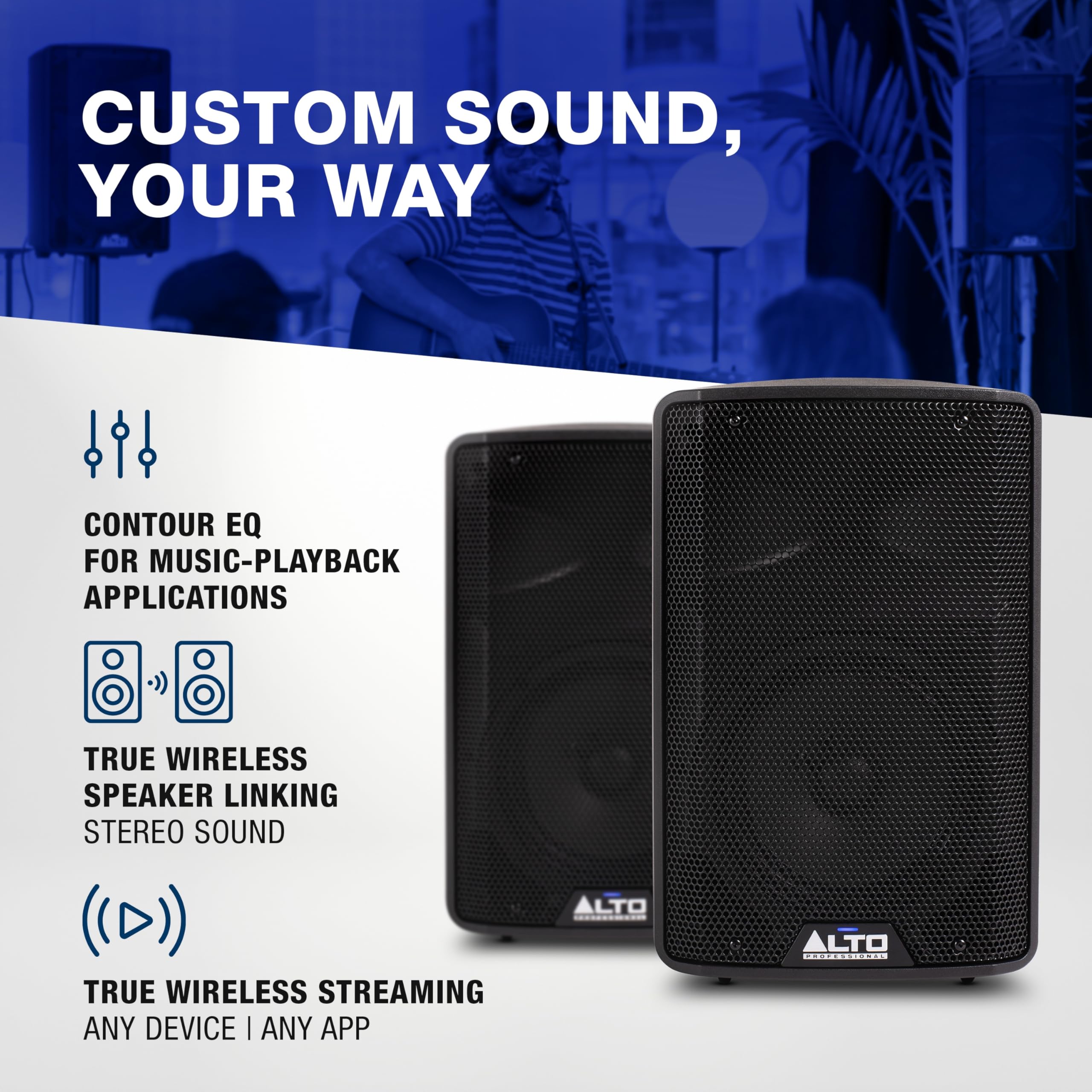 Foto 6 pulgar | Altavoz Pa Con Alimentación Alto Tx408 350w 8 Con Mezclador Bluetooth - Venta Internacional.