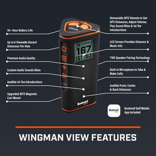 Foto 4 | Altavoz De Golf Bushnell Wingman View Con Distancias Gps - Venta Internacional.