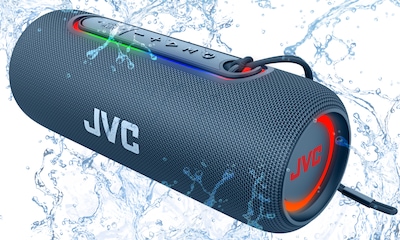 Foto 4 | Bocina Jvc Bluetooth Luz Rgb 20w Usb Auxiliar 5 Horas Sp-pa5bta Color Azul