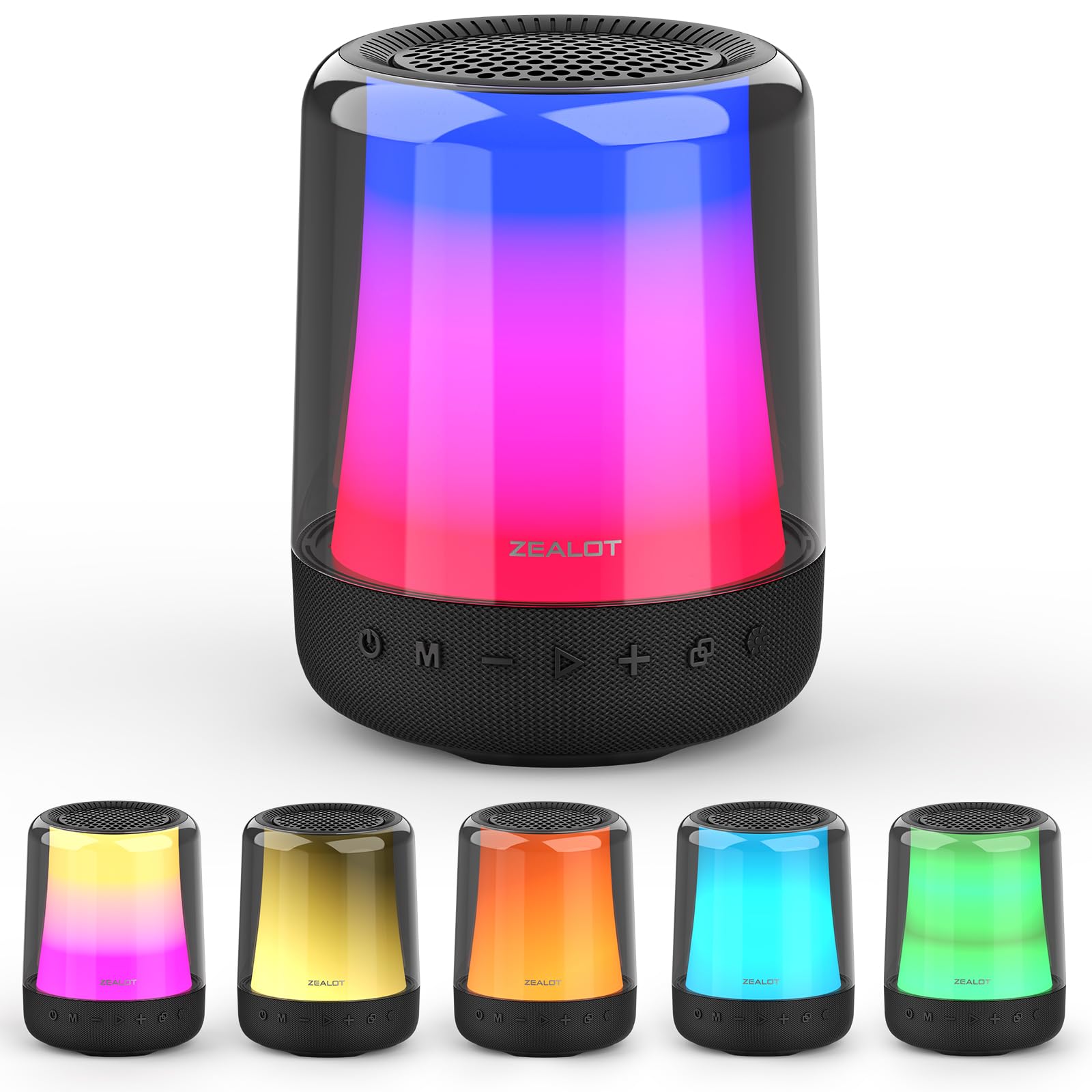 Altavoz Bluetooth Portátil Zealot Con Luces Estéreo Hd De 30 W - Venta Internacional.