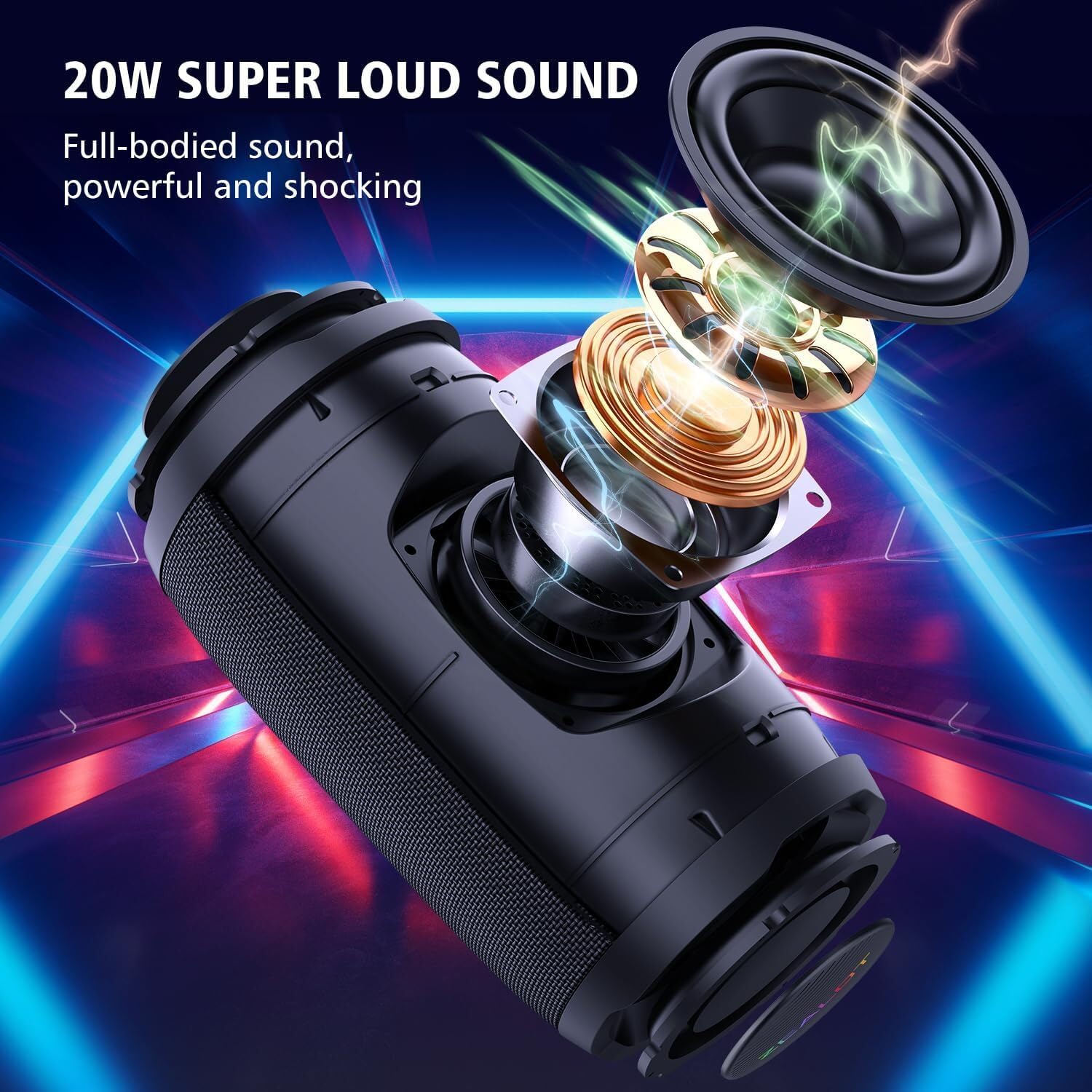 Foto 4 pulgar | Altavoz Portátil Zealot S49 20w Bluetooth 5.2 Ipx6 Impermeable - Venta Internacional.