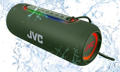 Foto 3 | Bocina Jvc Bluetooth Luz Rgb 20w Usb Auxiliar 5 Horas Sp-pa5bta Color Verde