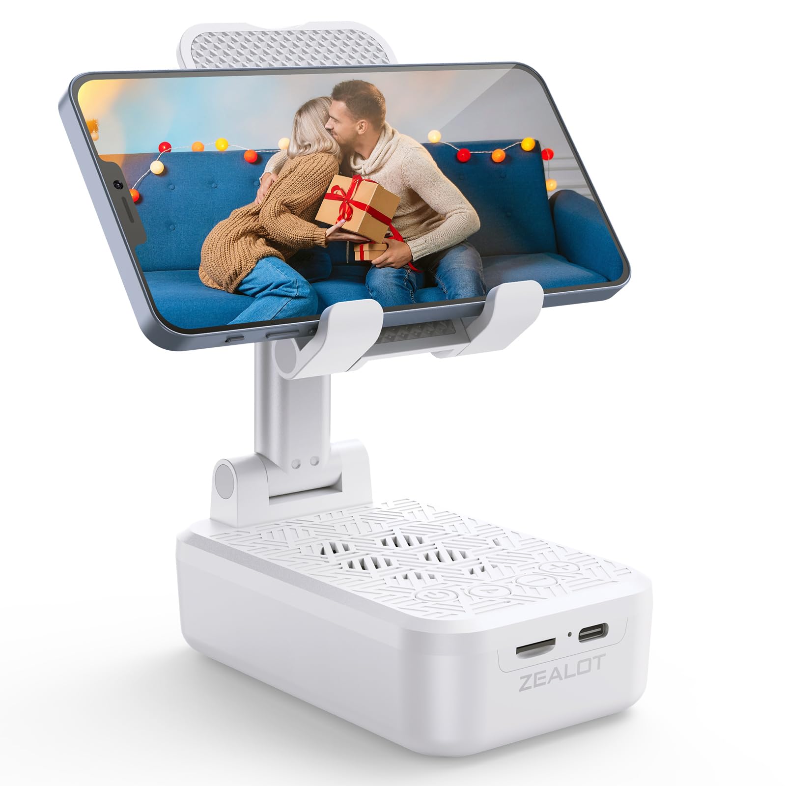 Foto 2 pulgar | Altavoz Bluetooth Zealot Z7 Con Soporte Para Teléfono - Blanco - Venta Internacional.
