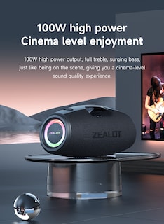 Foto 4 | Altavoz Bluetooth Zealot S78 Impermeable Camuflaje 100 w - Venta Internacional