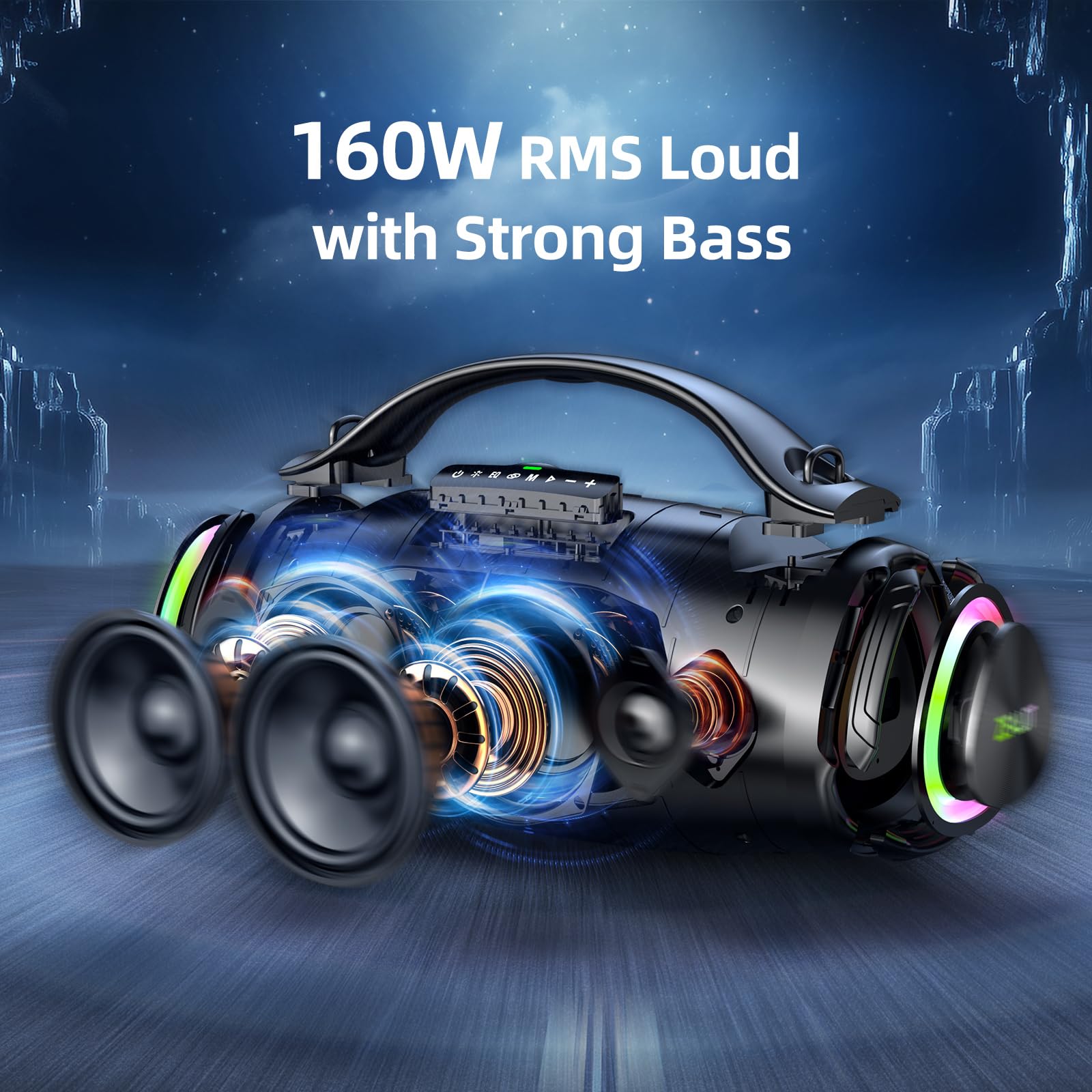 Foto 3 pulgar | Altavoz Bluetooth Zealot 2025 160 W Rms 36000 Mah Ipx6 Resistente Al Agua - Venta Internacional.