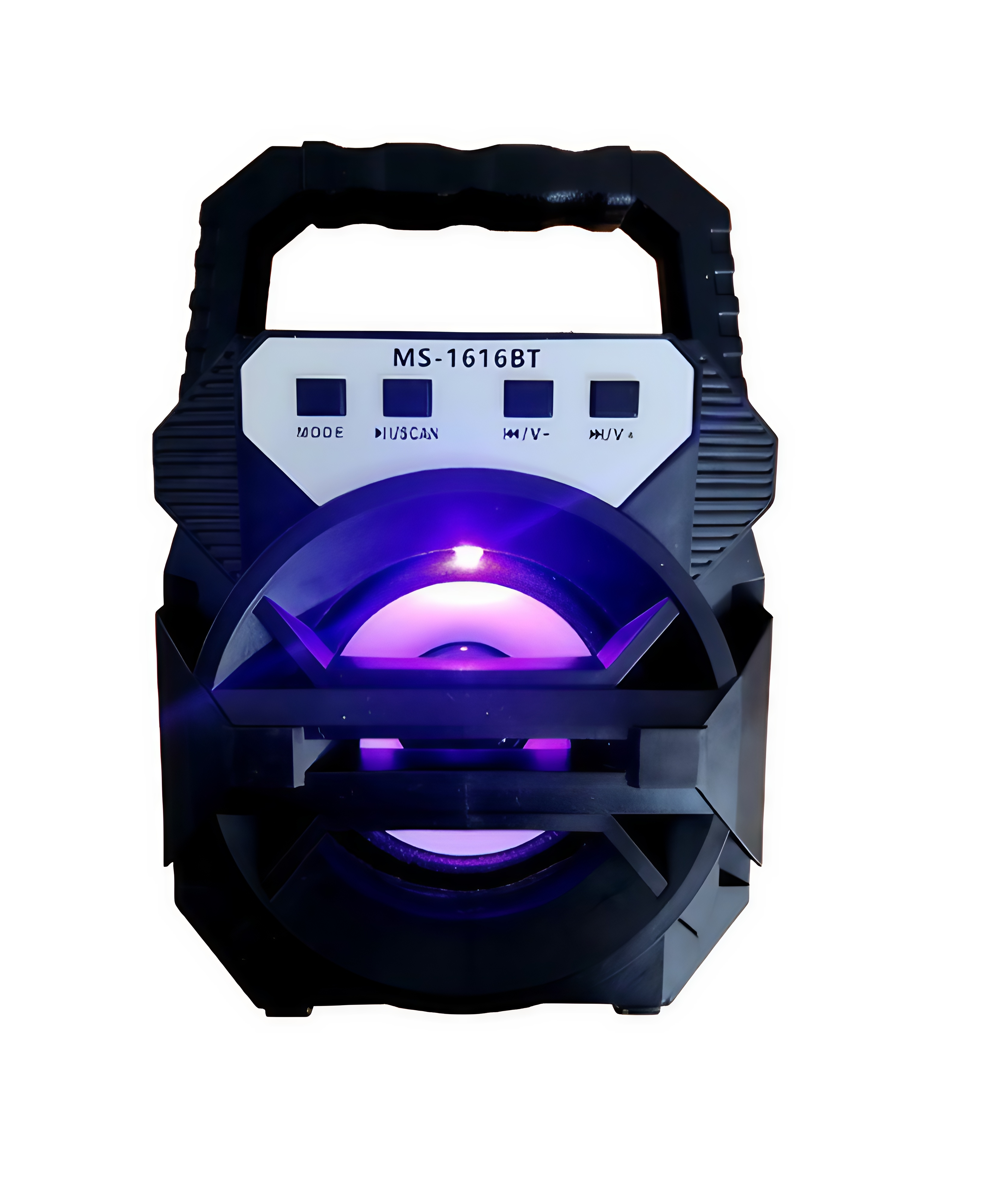 Bocina Bluetooth Portatil Recargable Con Luz Led Fm/usb Ms1616bt