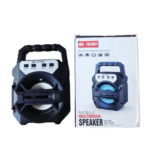 Foto 5 | Bocina Bluetooth Portatil Recargable Con Luz Led Fm/usb Ms1616bt