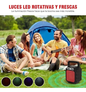 Foto 5 | Bocina Bluetooth con FM/USB y Luz Led