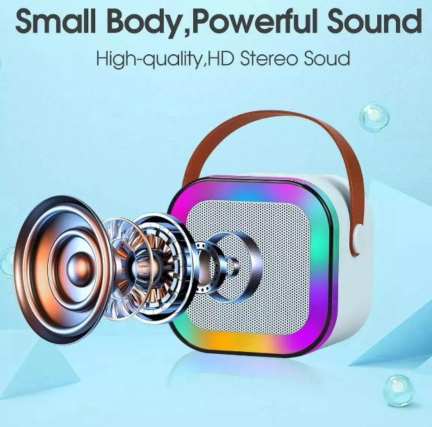 Foto 3 pulgar | Xtellar Bocina Karaoke Bluetooth Recargable Con Función Portátil Y 2 Micrófonos Incluidos