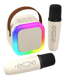 Foto 1 | Xtellar Bocina Karaoke Bluetooth Recargable Con Función Portátil Y 2 Micrófonos Incluidos