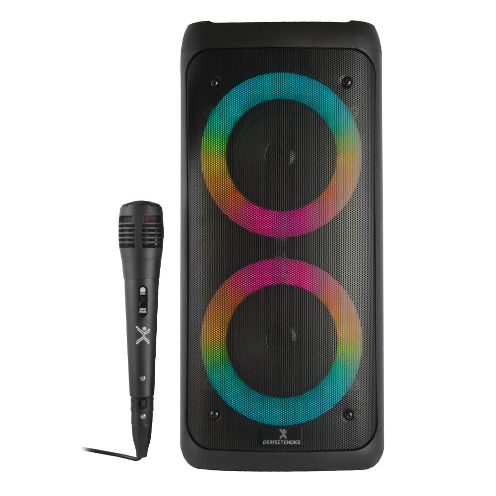 Bocina Bluetooth Festa Ultimate Pc-113232 4000w Pmpo/20w Rms  Hasta 6 Horas De Reproducción  Incluye Micrófono  Negro