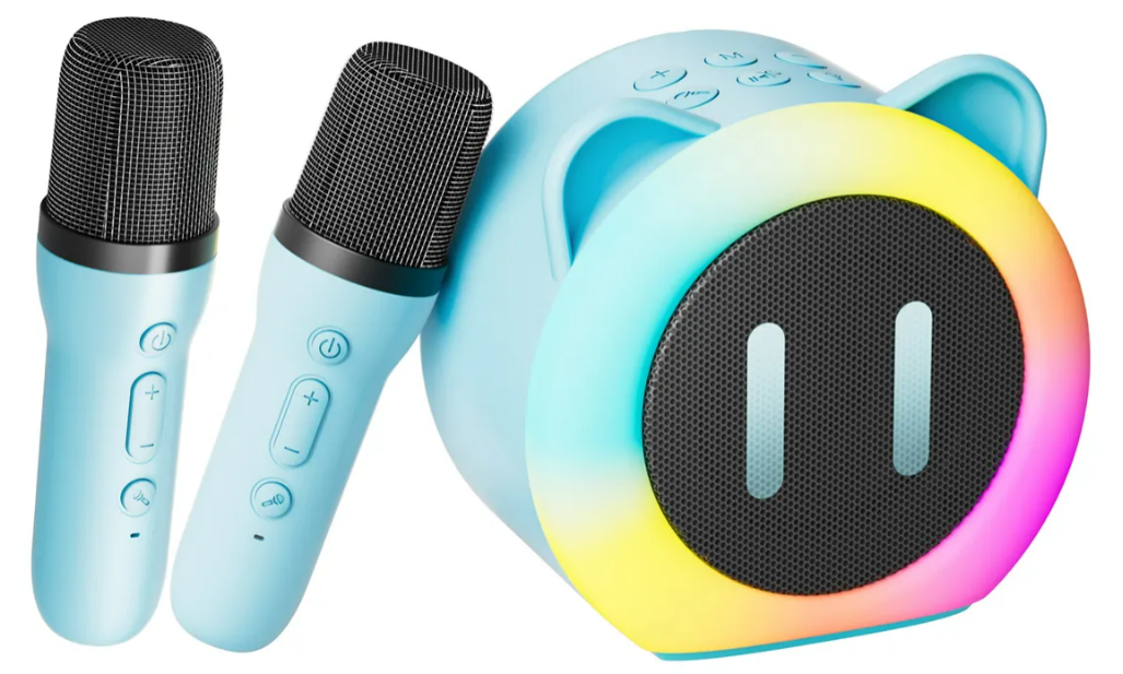 Foto 2 pulgar | Xtellar Altavoz Karaoke Bluetooth Portátil Premium Con Dos Micrófonos Y Efectos De Voz