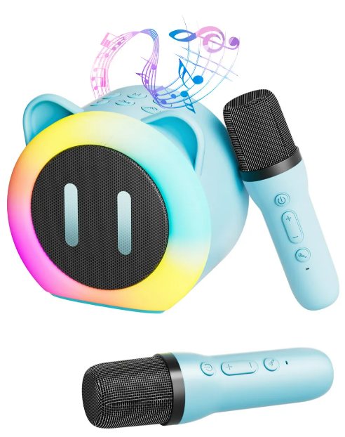 Foto 3 pulgar | Xtellar Altavoz Karaoke Bluetooth Portátil Premium Con Dos Micrófonos Y Efectos De Voz