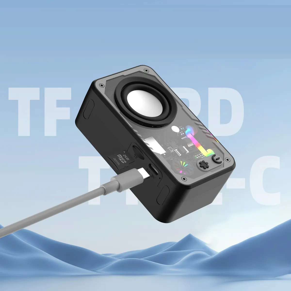 Foto 3 pulgar | Bocina Led Bluetooth Rgb Multifunción Eo Safe Imports Esi-20185 Negro