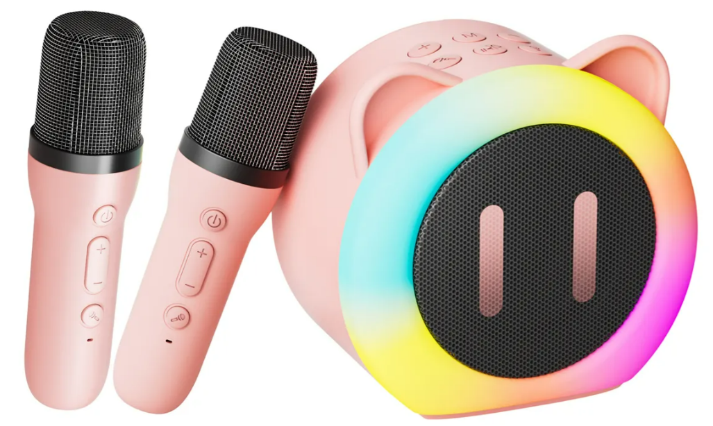 Foto 1 | Xtellar Altavoz Karaoke Bluetooth Portátil Premium Con Dos Micrófonos Y Efectos De Voz