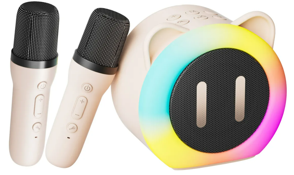 Foto 1 | Xtellar Altavoz Karaoke Bluetooth Portátil Premium Con Dos Micrófonos Y Efectos De Voz