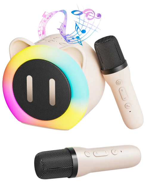 Foto 3 pulgar | Xtellar Altavoz Karaoke Bluetooth Portátil Premium Con Dos Micrófonos Y Efectos De Voz
