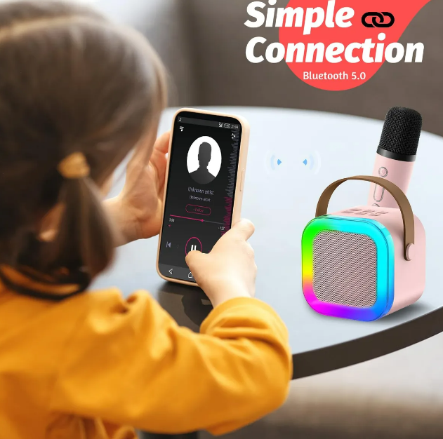Foto 3 pulgar | Bocina Xtellar Karaoke Con Bluetooth  Recargable Y Portátil  Incluye 2 Micrófonos
