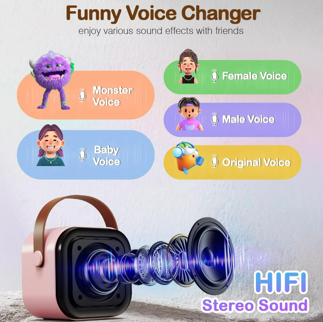 Foto 4 pulgar | Bocina Xtellar Karaoke Con Bluetooth  Recargable Y Portátil  Incluye 2 Micrófonos
