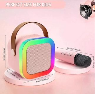 Foto 4 | Bocina Xtellar Karaoke Con Bluetooth Recargable Y Portátil Incluye 2 Micrófonos