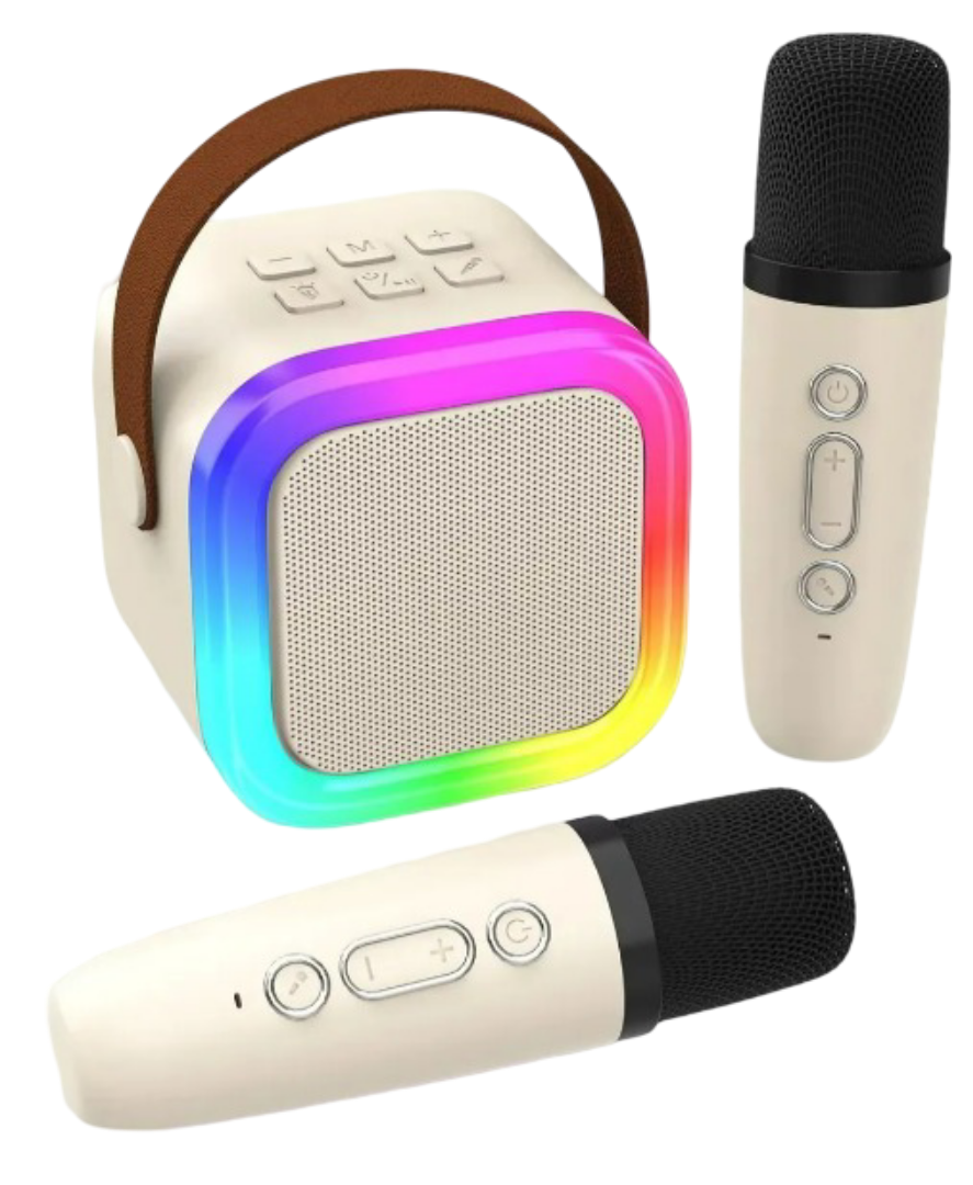 Foto 1 | Bocina Xtellar Karaoke Con Bluetooth  Recargable Y Portátil  Incluye 2 Micrófonos