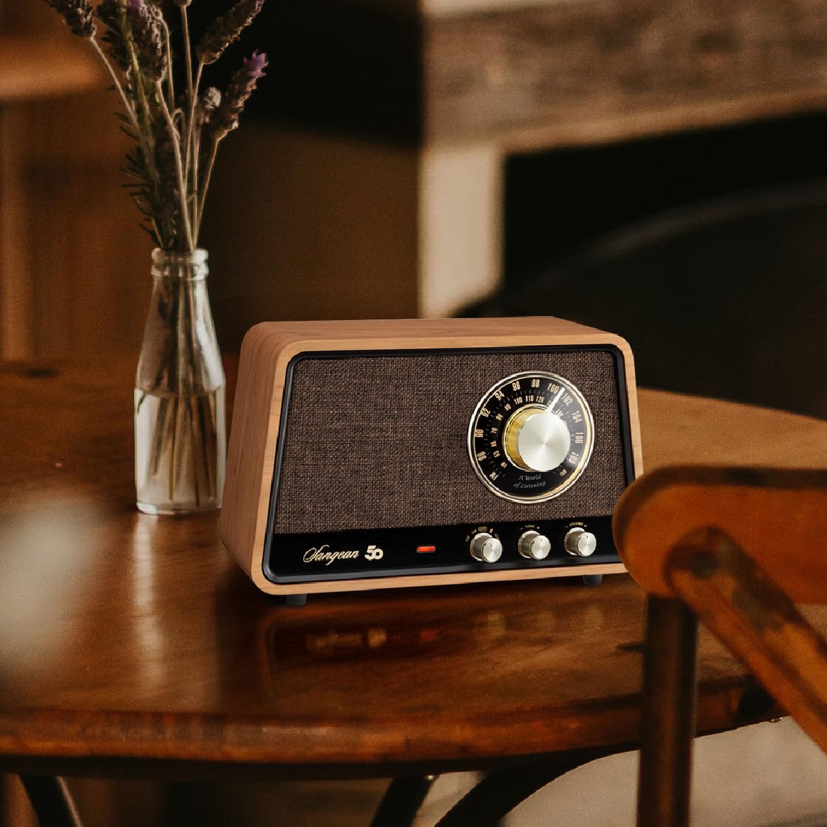 Foto 2 | Armario De Madera Radio Sangean Wr-55 Am/fm/bluetooth/aux - Venta Internacional.