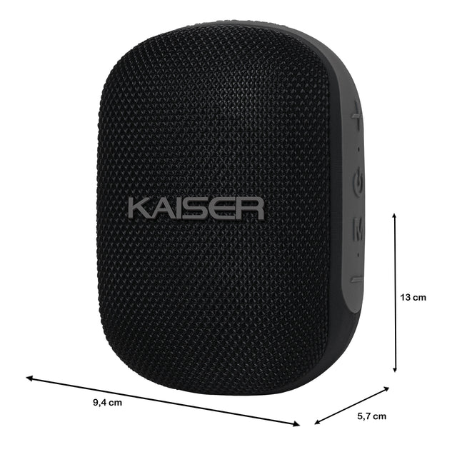 Foto 4 pulgar | BOCINA PORTATIL KAISER SPORT NEGRO KBL-3002BK