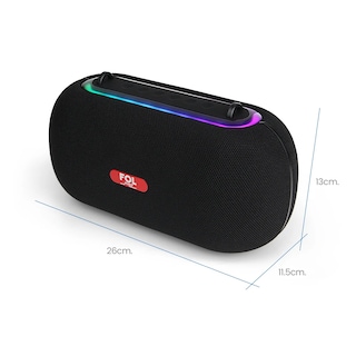Foto 4 | Bocina Fol Inalámbrica Bluetooth Tws Portátil Recargable 30w Negro Fs-r317